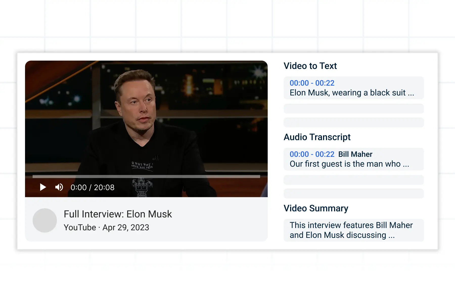 Structured Video Data